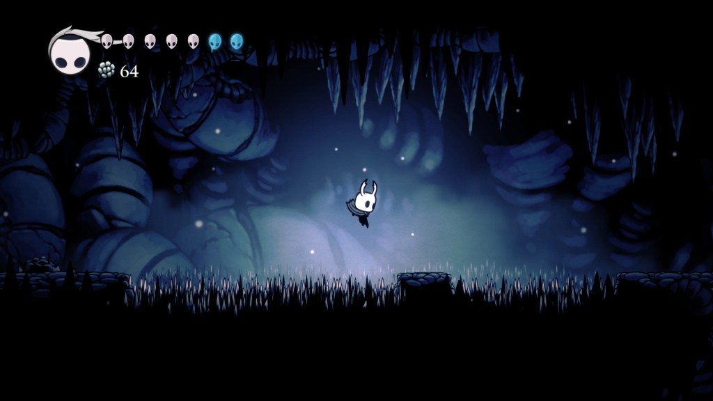 Crossing the sea of spikes using a bounce-jump.